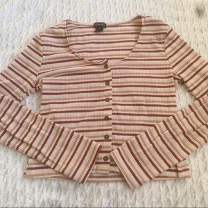 Super cute striped long sleeve tee